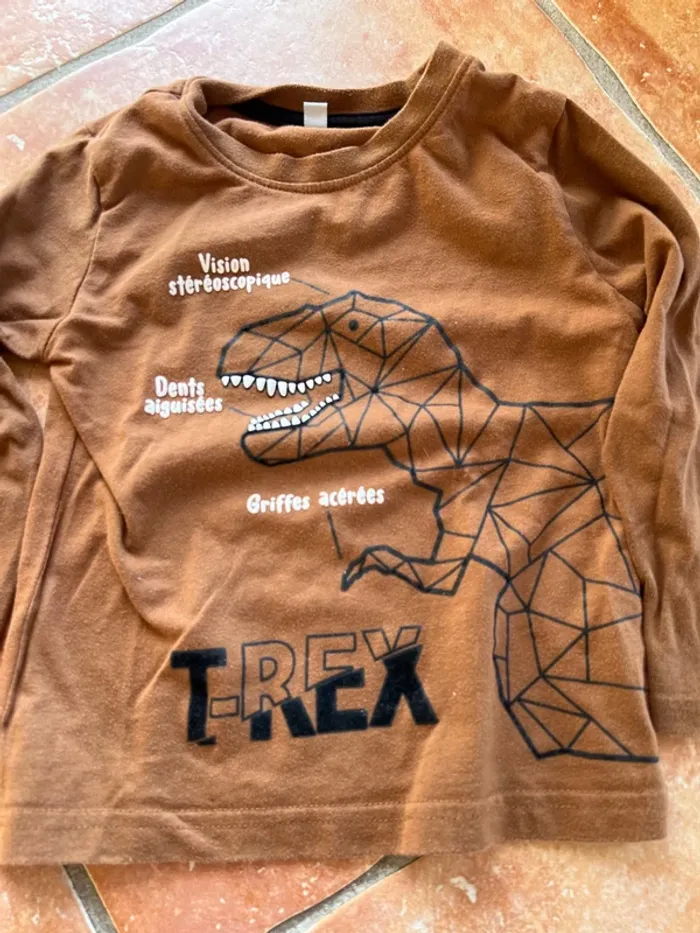 T-shirt T-rex neuf 4ans - photo numéro 2