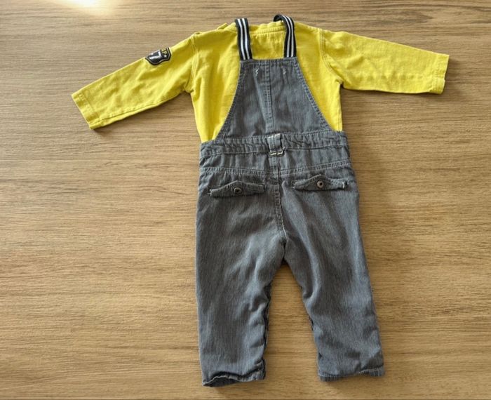 Ensemble salopette Gémo 12 mois - photo numéro 2
