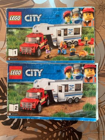 Lego City Pick-up et sa caravane 60182