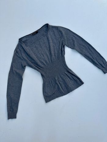 Pull en laine gris