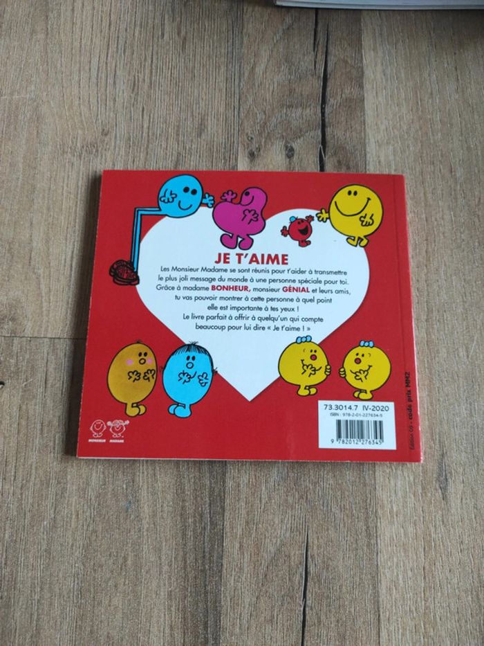 Livre : Les Monsieur Madame : Je t'aime - photo numéro 2