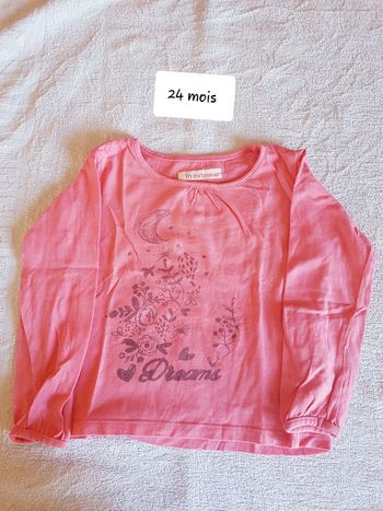 T-shirt in extenso 24 mois