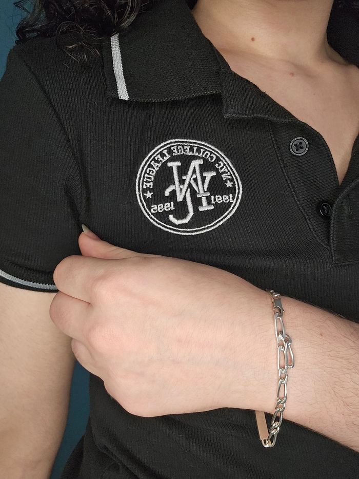 Robe mi longue Sportswear noir à col très bon état - photo numéro 4