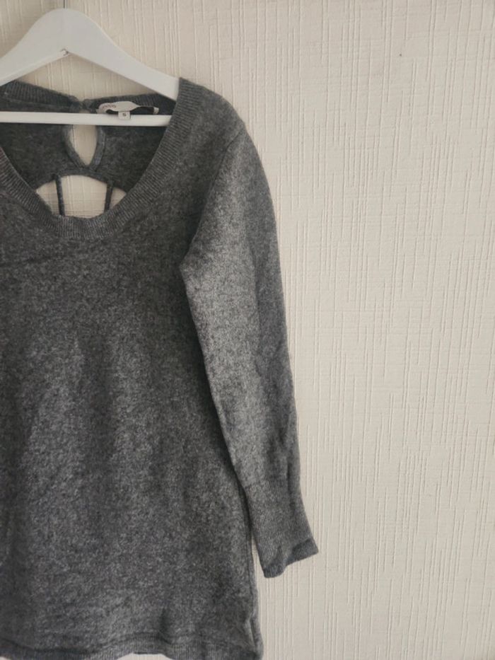 Jolie robe pull Maje gris motif guitare 10 ans - photo numéro 4