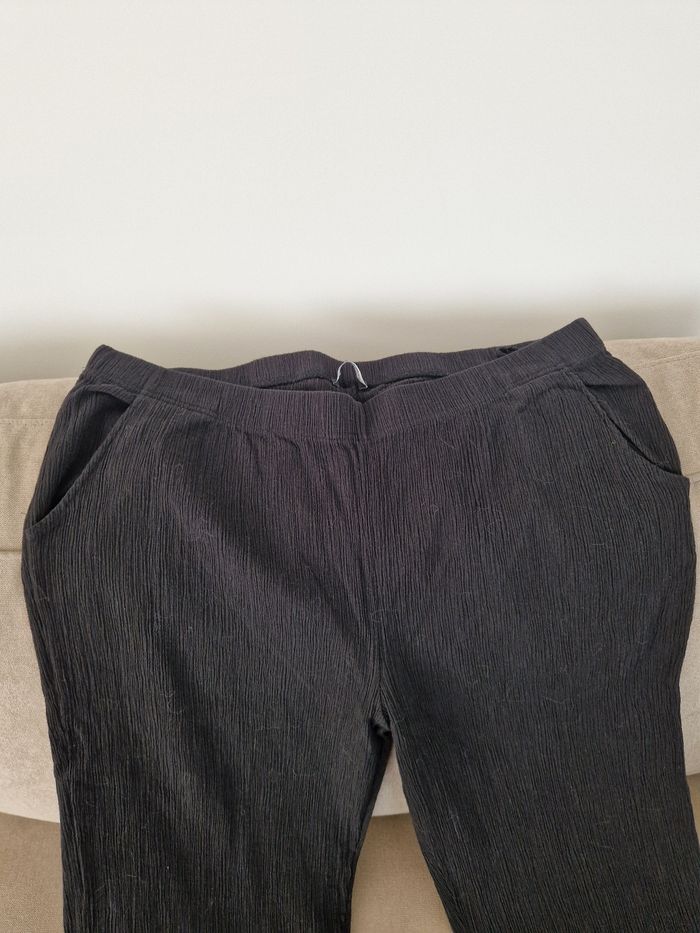 Pantalon noir drappé élastique Balsamik - photo numéro 2