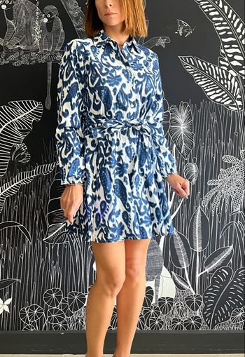 Robe imprimée manches longues Manoukian