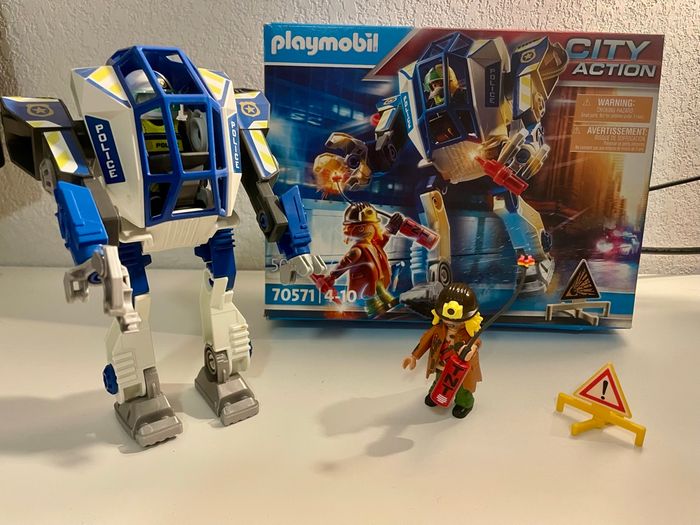 Robot de police playmobil