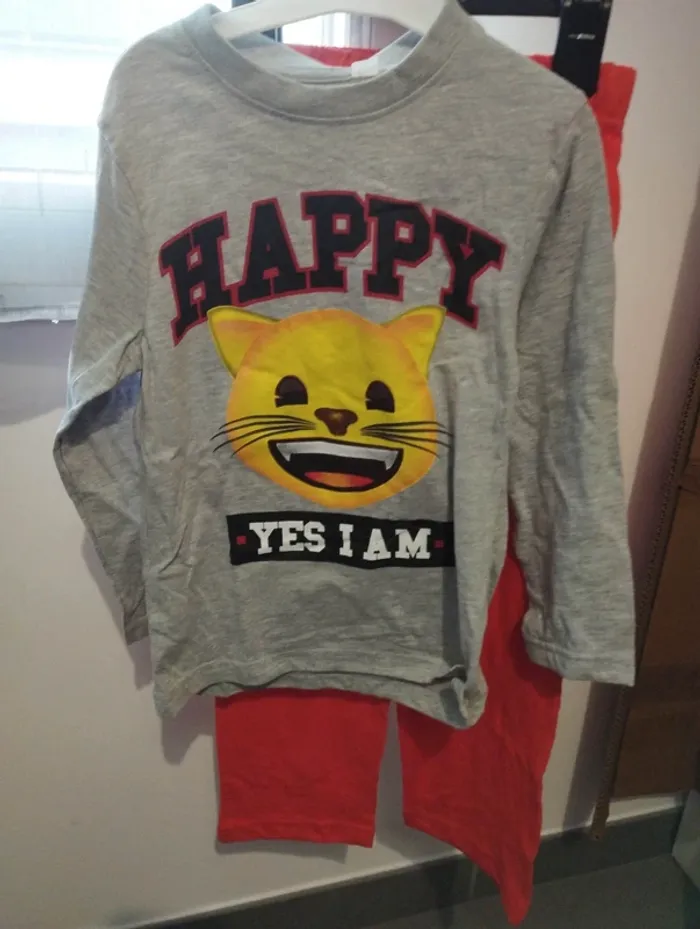 Pyjama léger emoji 4/5 ans