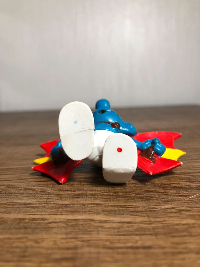 Figurine schtroumpfs vintage volant 1979 schleich made in portugal - photo numéro 5