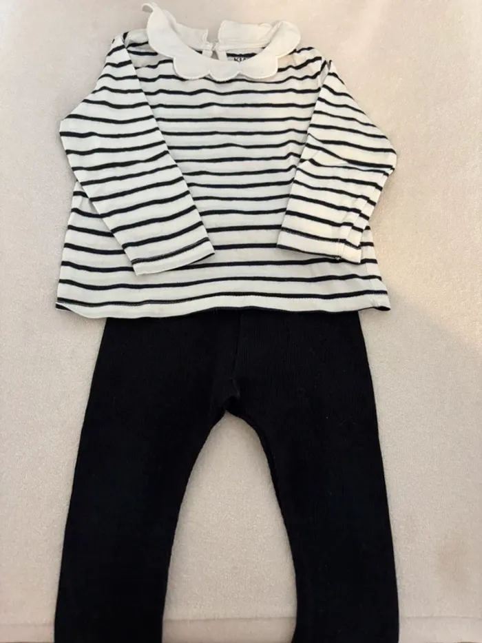 Ensemble bébé fille taille 9mois