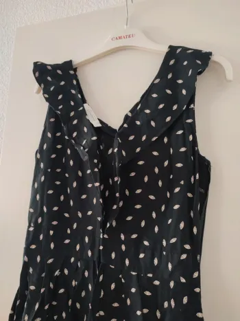 Robe noire a motifs promod