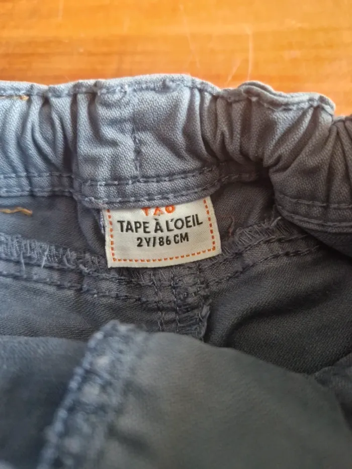 Jeans gris TAO 24mois - photo numéro 3