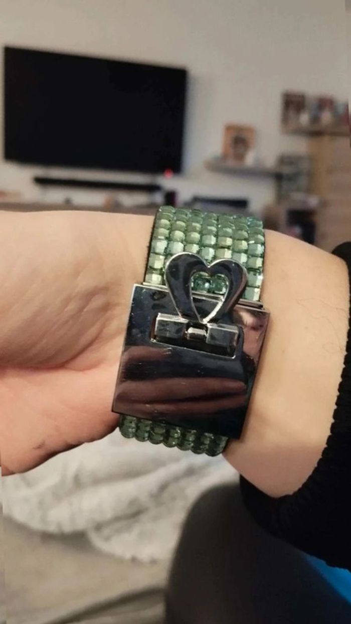 Bracelet vert brillant - photo numéro 7