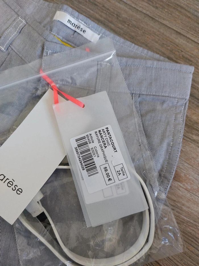 Superbe pantalon marese  neuf gris 2 ans - photo numéro 3