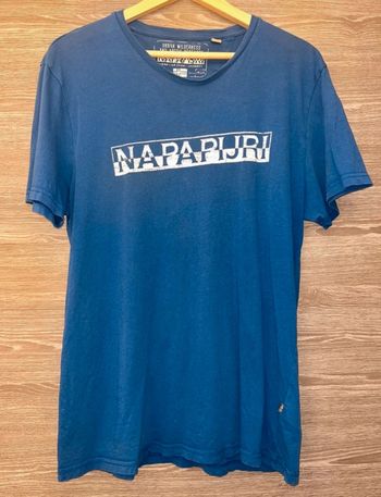 T shirt napapijri taille L tbe bleu