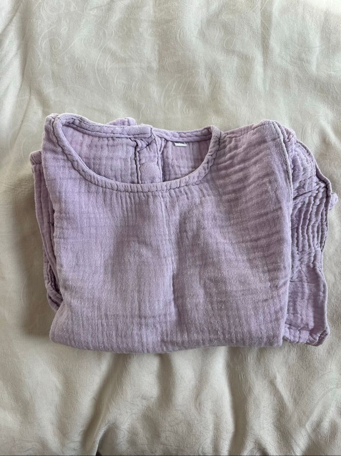 T-shirt blouse Zeeman violet 4A TBE - photo numéro 6