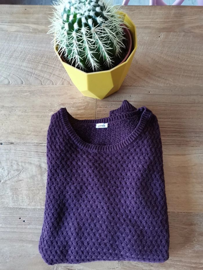 Maille aubergine - photo numéro 2