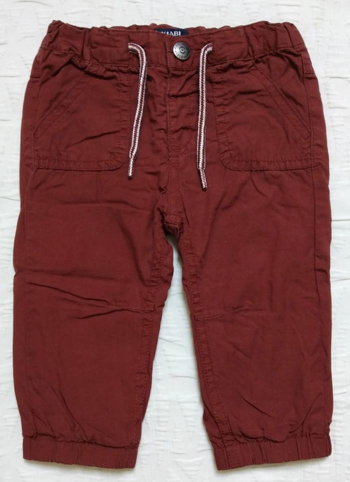 Kiabi pantalon marron brique 6 mois