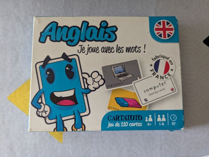 Jeu cartatoto anglais