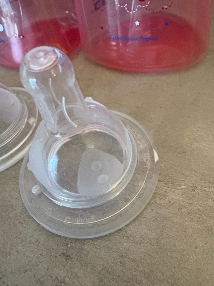 Dodie Biberon Triangulaire Rose 270ml - photo numéro 3