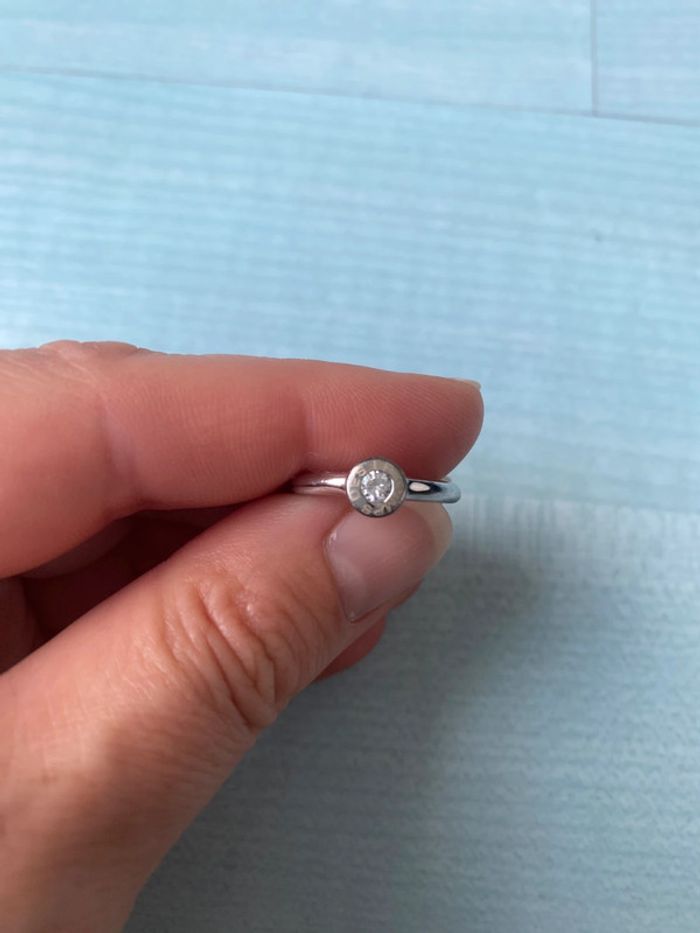 Bague argentée le temps des cerises