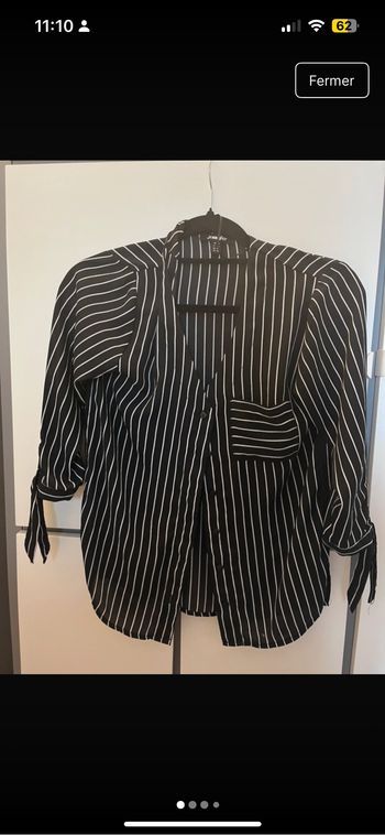 chemise à rayures