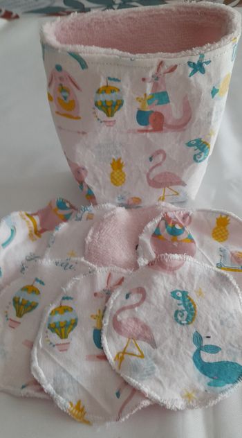 Lingettes lavable ronde