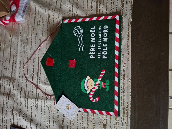 Enveloppe en feutrine lutin de Noel