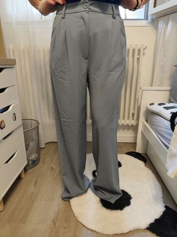 Pantalon souple cache cache 36 bleu clair