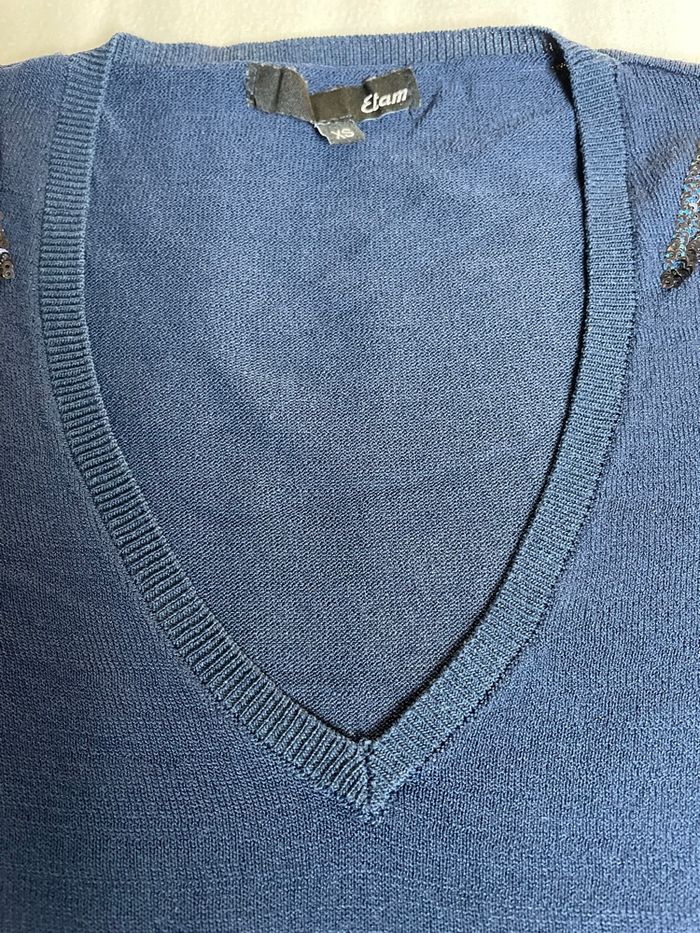 Pull femme  ETAM  XS marine - photo numéro 5