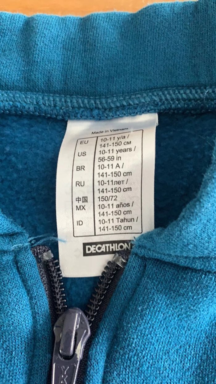 Veste bleu 10/11 ans garçon - photo numéro 4