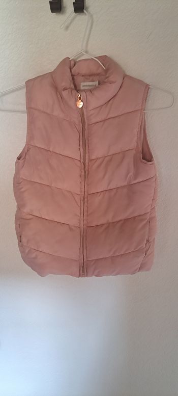 Manteau  sans manche rose clair