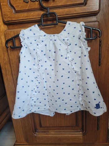 Maillot lili gaufrette, taille 3 ans