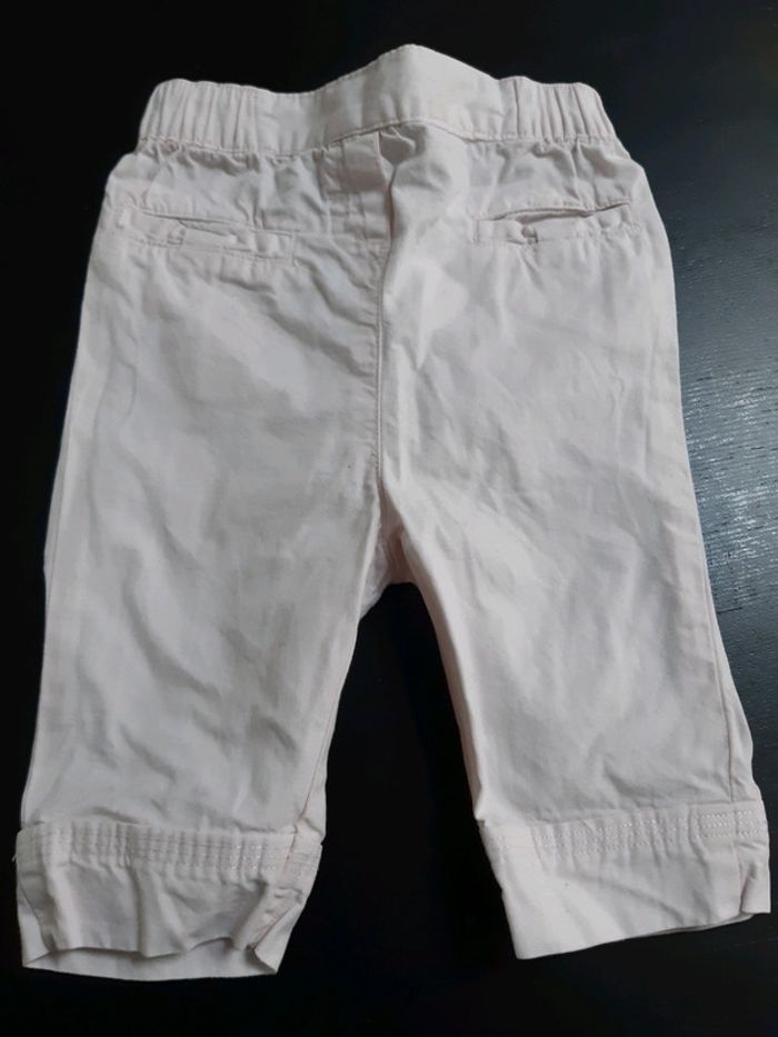 Pantalon cyrillus rose pâle bebe fille 9 mois neuf