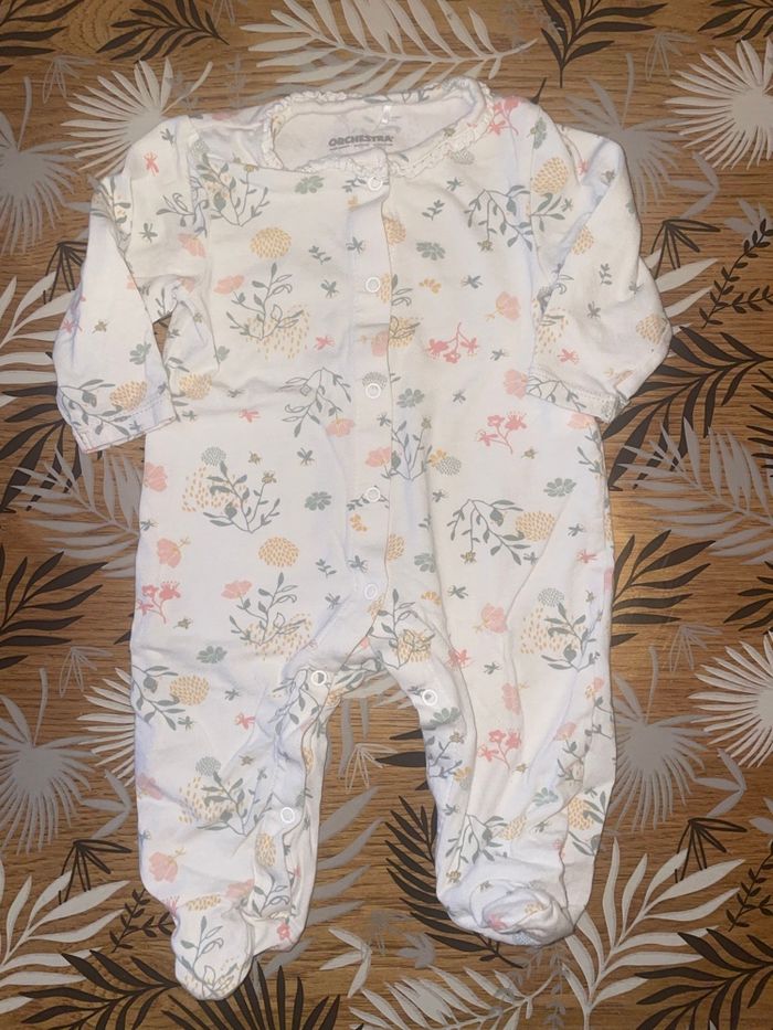 Lot de 2 pyjamas en coton ouverture avant orchestra bb 3 mois - photo numéro 5