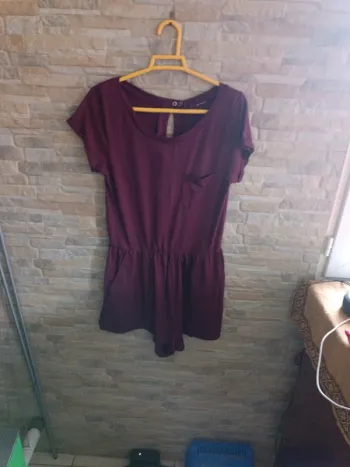 Robe short bordeaux chiné 14A