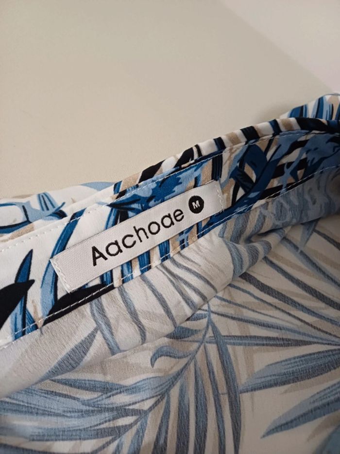 Robe longue boutonnée à motifs Aachoae taille M 38 - photo numéro 11