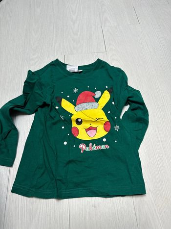 T-shirt vert, Pikachu Pokémon, 5-6 ans