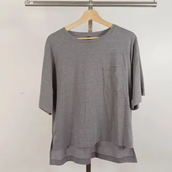 T-shirt ample gris Woolworths Daily Collection - Taille S A539