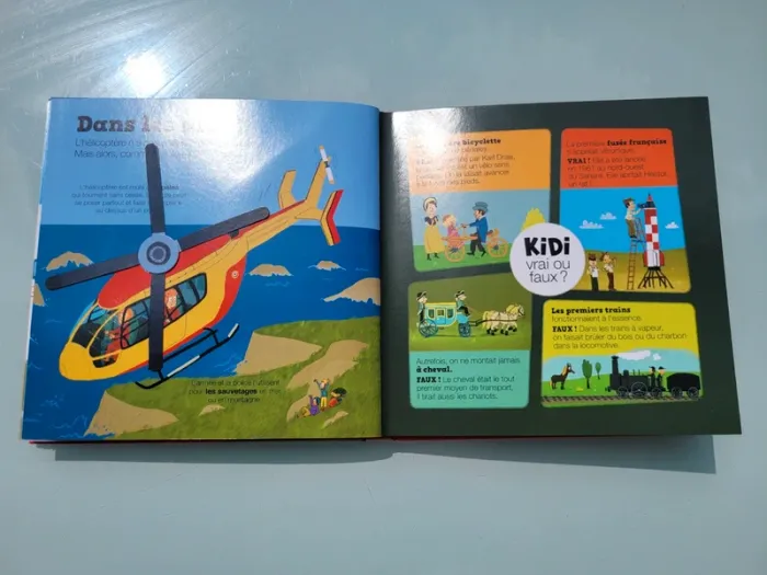 Livre animé de flaps, tirettes.. Kididoc 🚢 Les Transports 🛩 - photo numéro 14