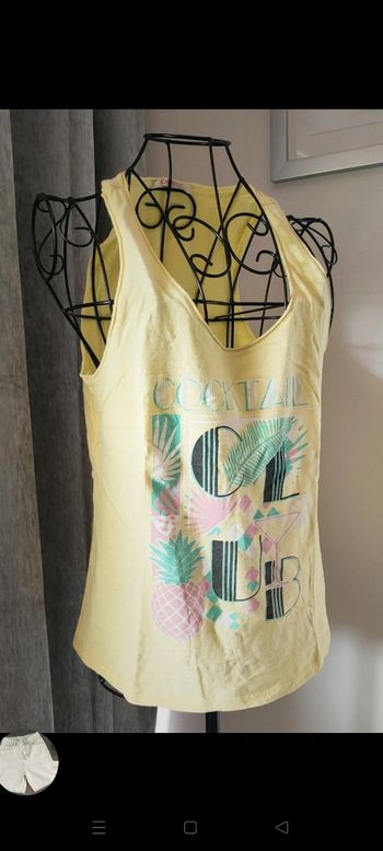 Débardeur imprimé tropical 