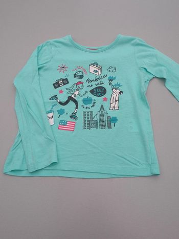 Tee shirt turquoise