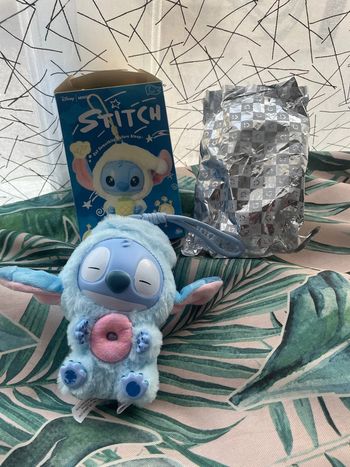 Labubu Stitch bleu neuf Disney Miniso