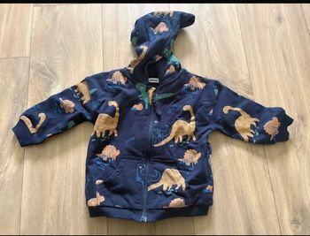 Veste bleu marine dinosaures 