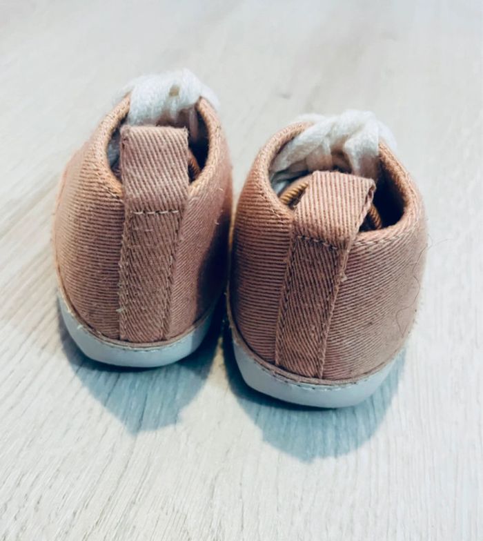 0/3 mois - baskets bébé roses foncés - photo numéro 3