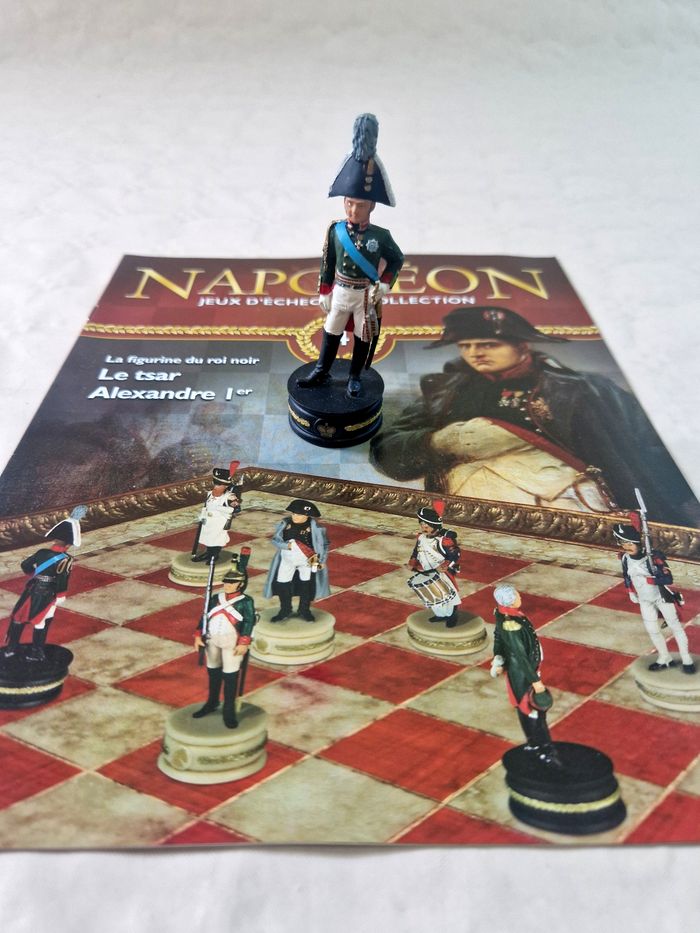 Figurine  , Napoléon , jeux d'échec de collection  , numéro 4  , Le tsar , Alexandre 1er