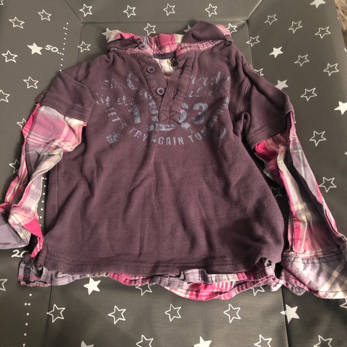 Tee shirt chemise manches longues 4 ans tape a l’œil