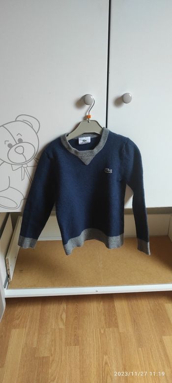 Pull laine Lacoste garçon 6 ans