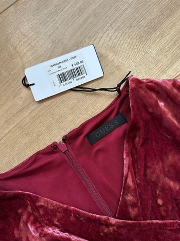 Robe fourreau velour rose - photo numéro 3