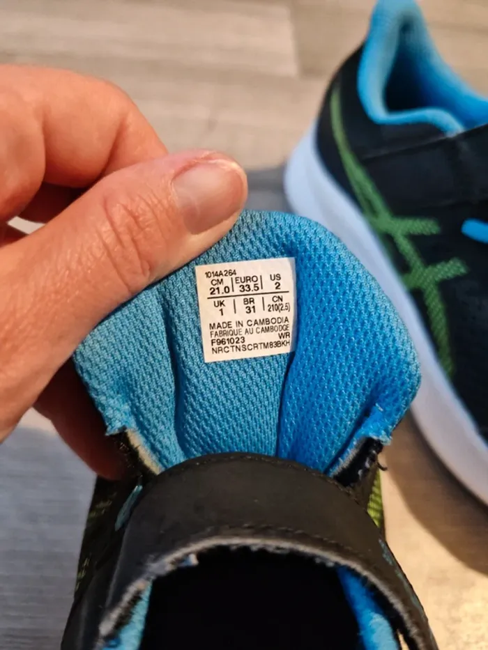 Baskets Asics Pointure 33.5 - photo numéro 7